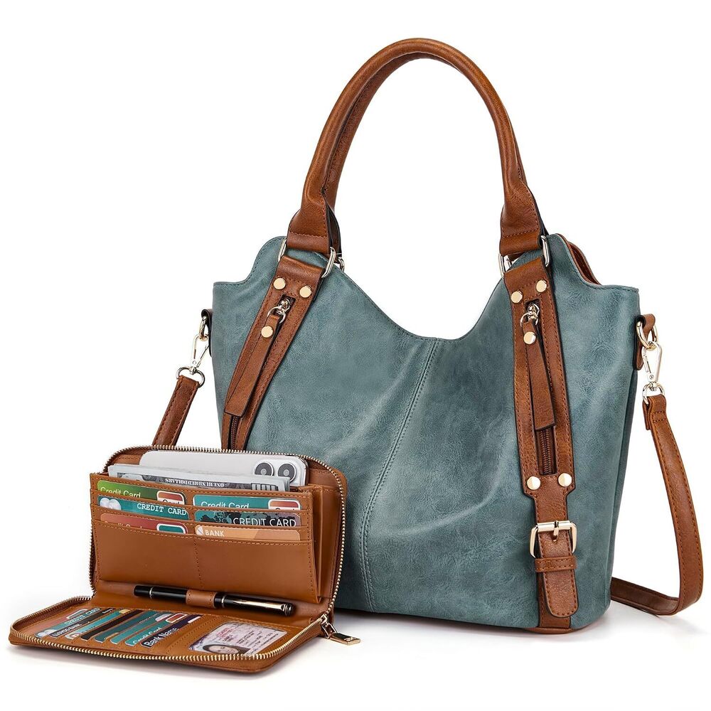 Crossbody Bags for Women Large Hobo Purse PU Leather Shoulder Handbag Ladies